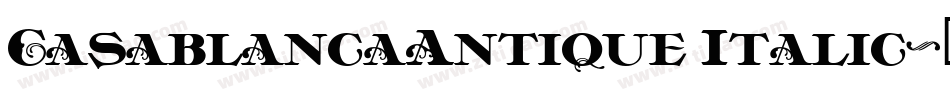 CasablancaAntique Italic字体转换